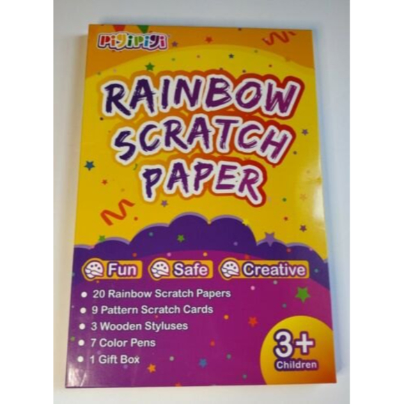 Pigipigi Rainbow Scratch Paper - Picture 1 of 8